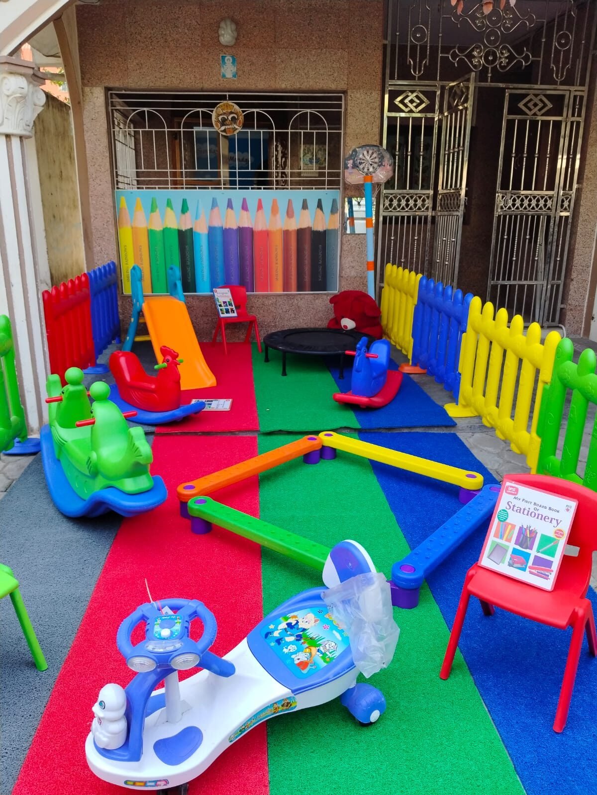 Daycare play area at Smiling Rainbows