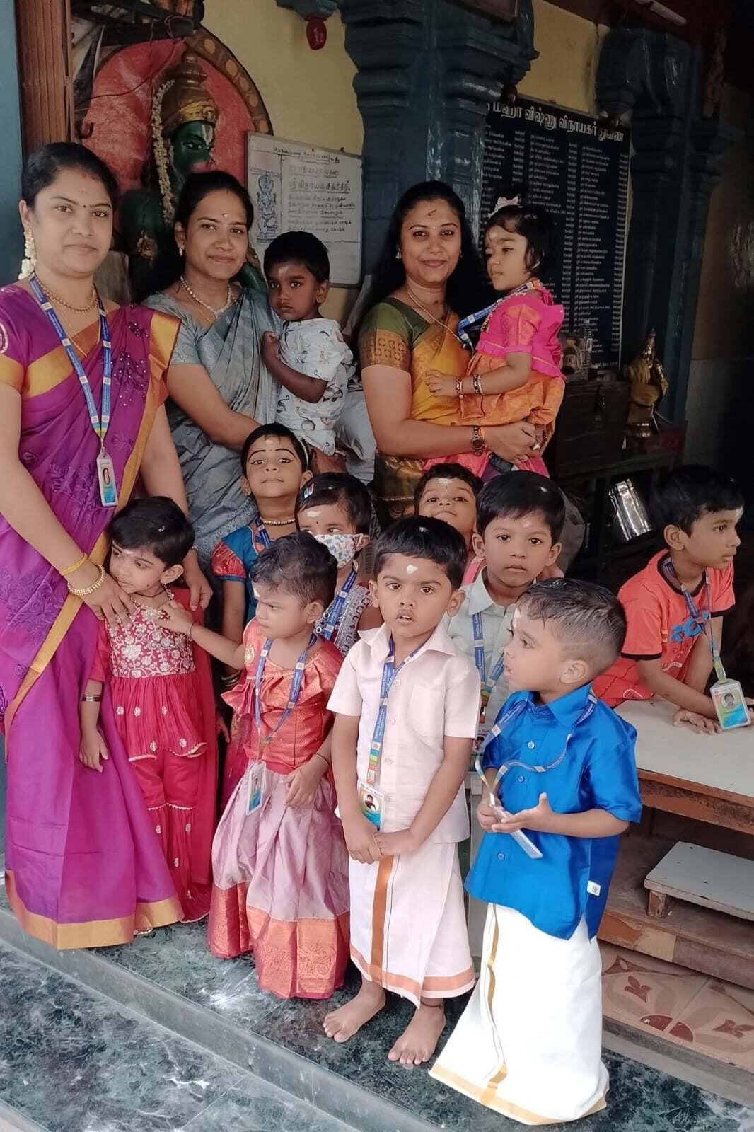 Children on an outdoor community visit