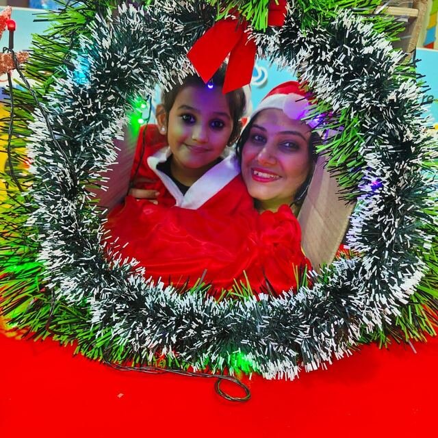 Christmas photo moment